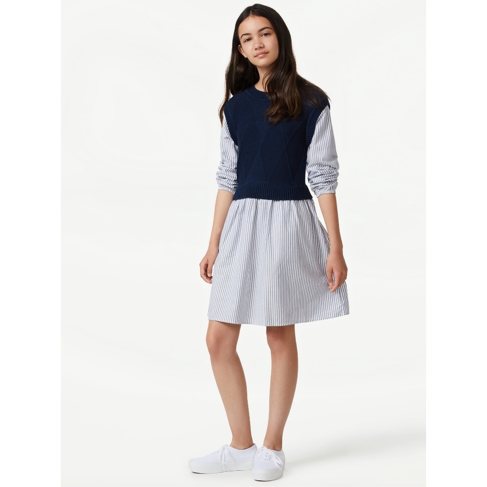 Free Assembly Girls Sweater Vest Dress - Size XL (14/16)